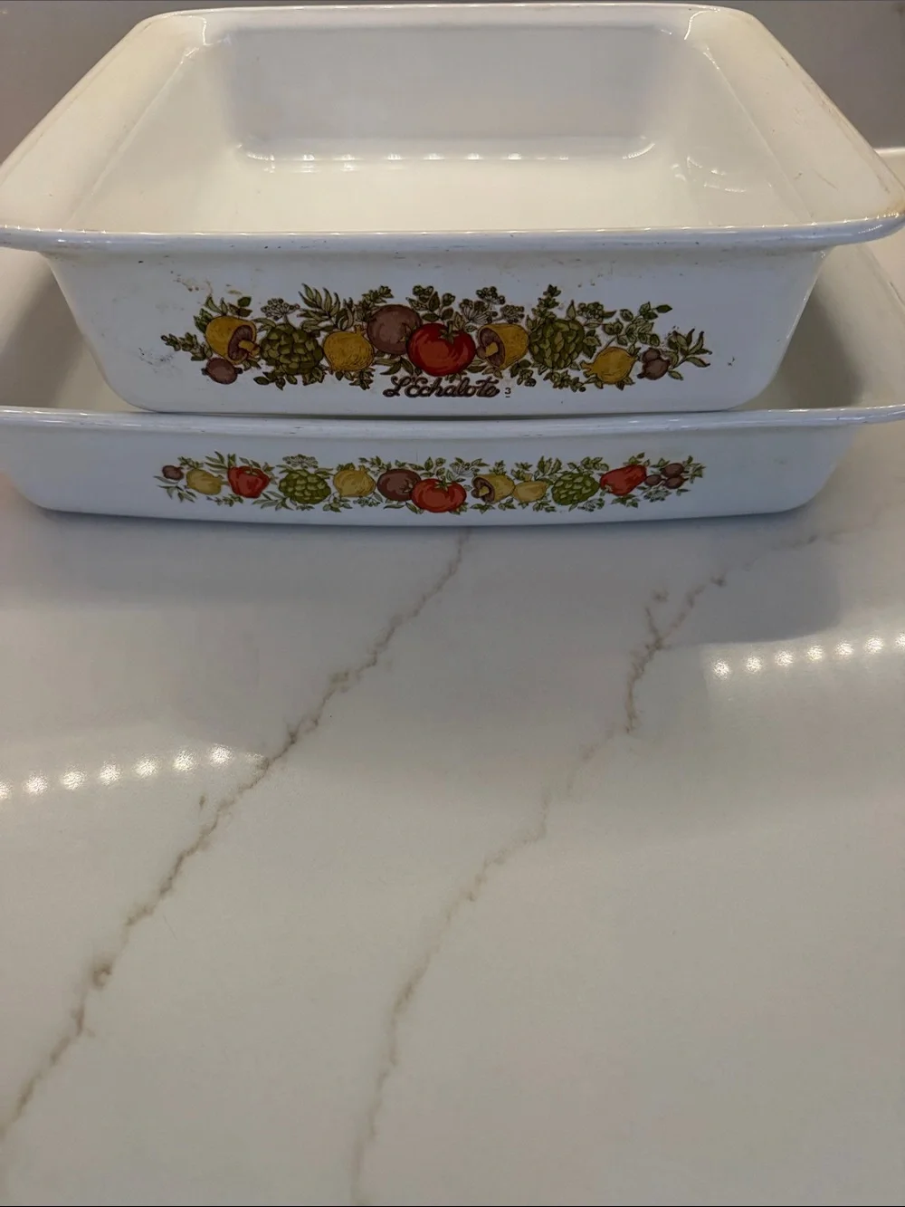 Corningware Spice of life Baking Dishes- Set of 2